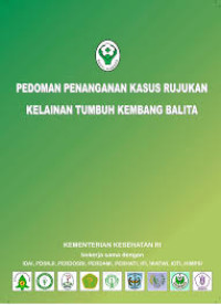Image of Ebook Pedoman Penanganan Kasus Rujukan Kelainan Tumbuh Kembang Balita
